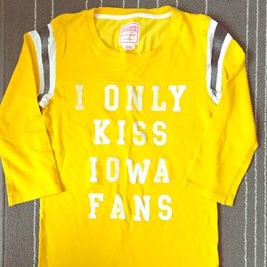 IOWA Fans : PINK 3/4 sleeves